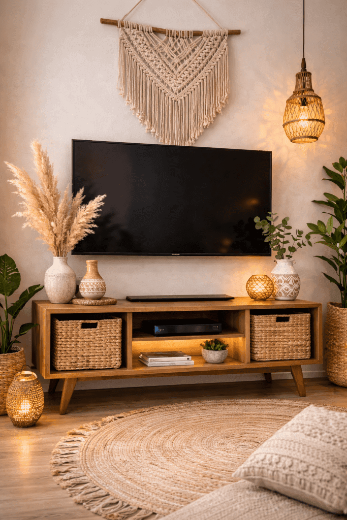Boho Style TV Table