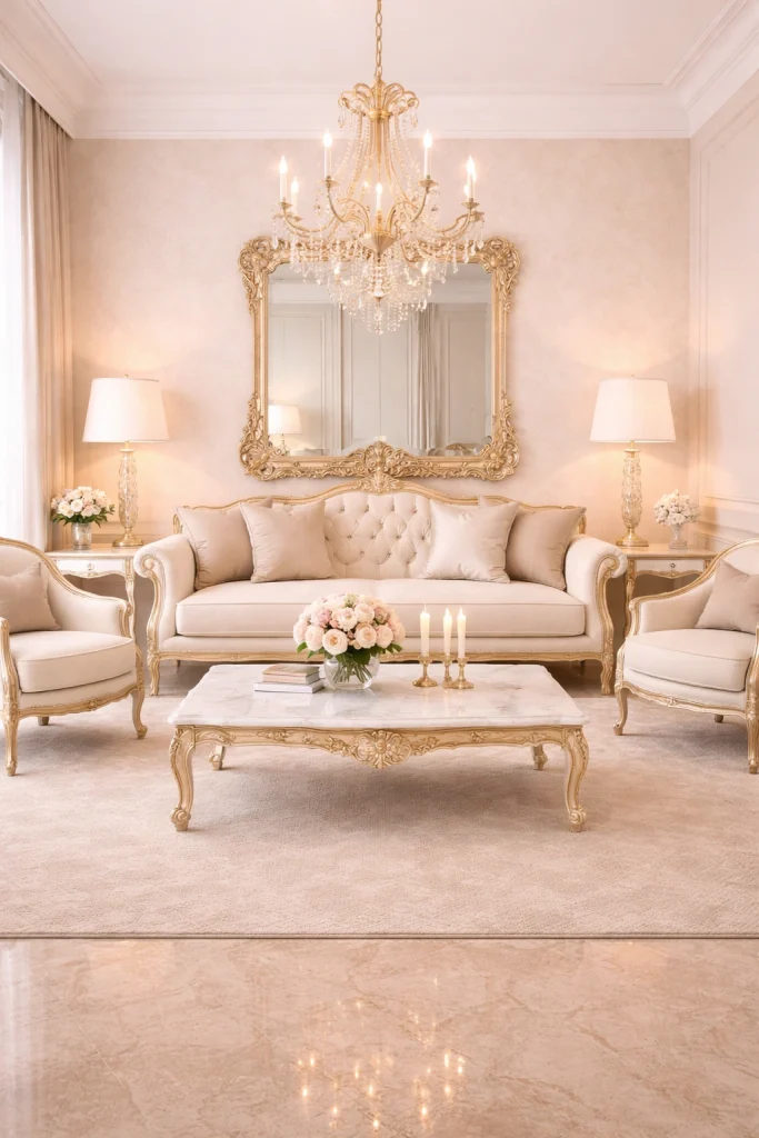 17 Modern Rococo Revival Livingroom Ideas – HomeSpunky