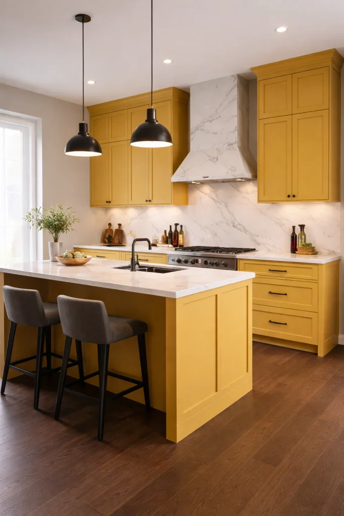 25 Yellow Kitchen Cabinet Ideas – HomeSpunky