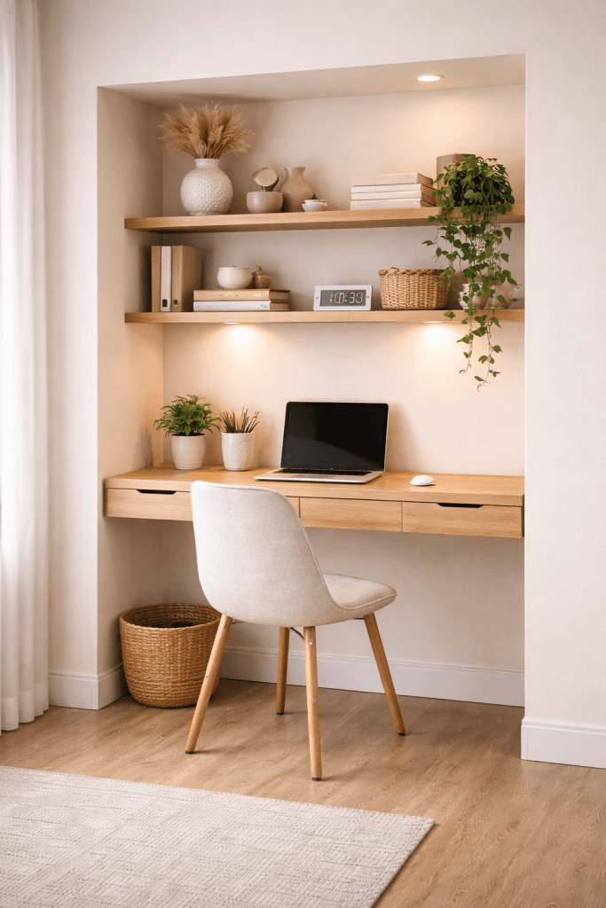 Wall Niche Built-In Desk