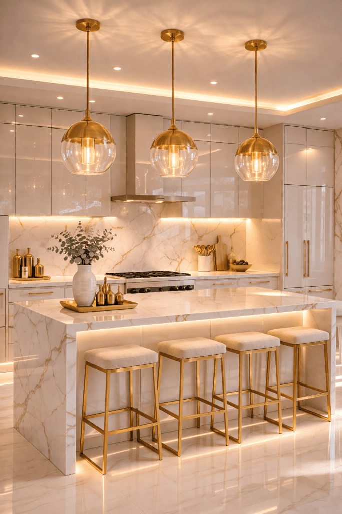 Gold Accent Pendant Lighting