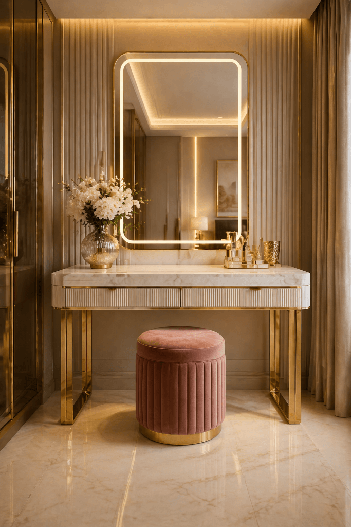 Luxury Marble Top Vanity Setup