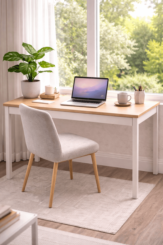 Window Side Natural Light Desk
