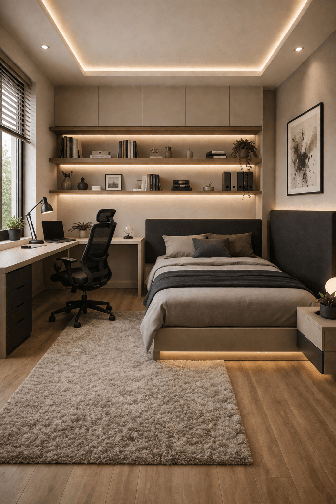 Study + Bedroom Combo Setup