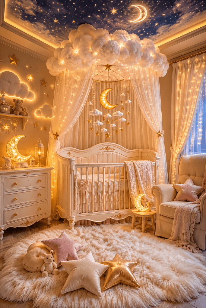 Moonlit Cloud Canopy Nursery