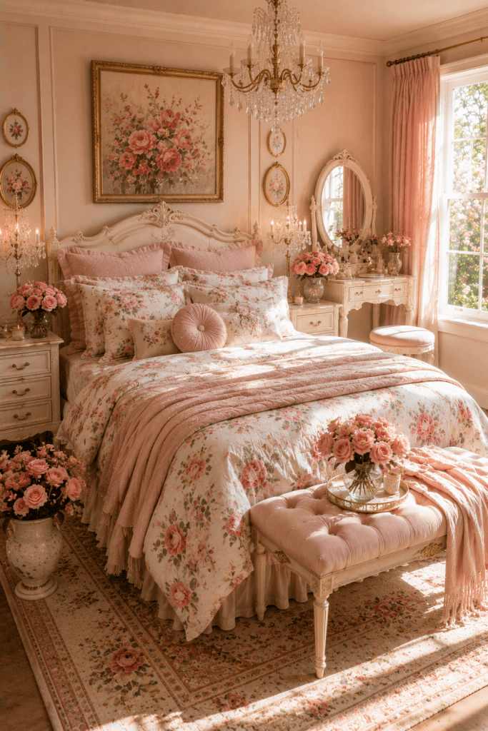 Romantic Rose Garden Bedroom